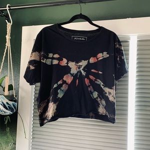 Crop reverse tie dye tee by The Laundry Room
